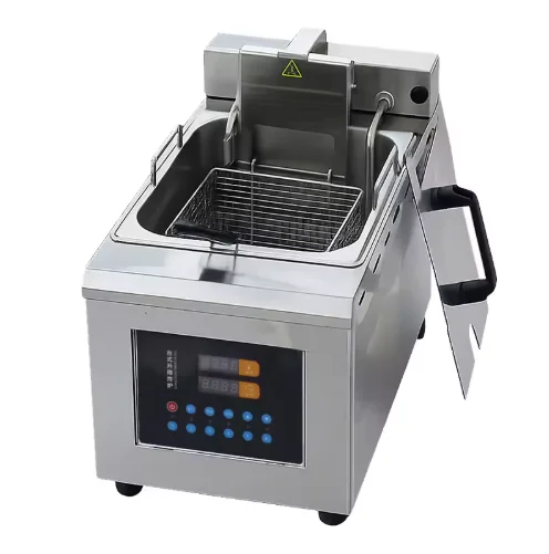 &* Commercial Fast Food Restaurant Kitchen Counter Top Electric Deep Fryer With Automatic Basket Lift Hot Dog Chicken Donut