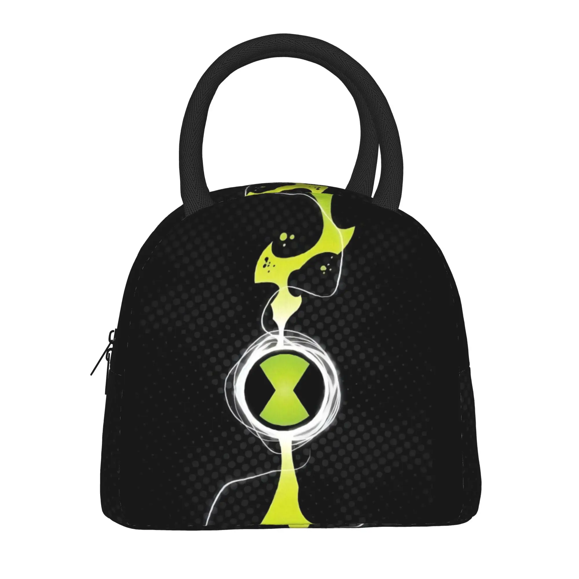 Back to school season Ben 10  Lunch Bag Ben 10 Omnitrix Logo Abstract Washable Cool Portable Heat Preservation Lunch Bag