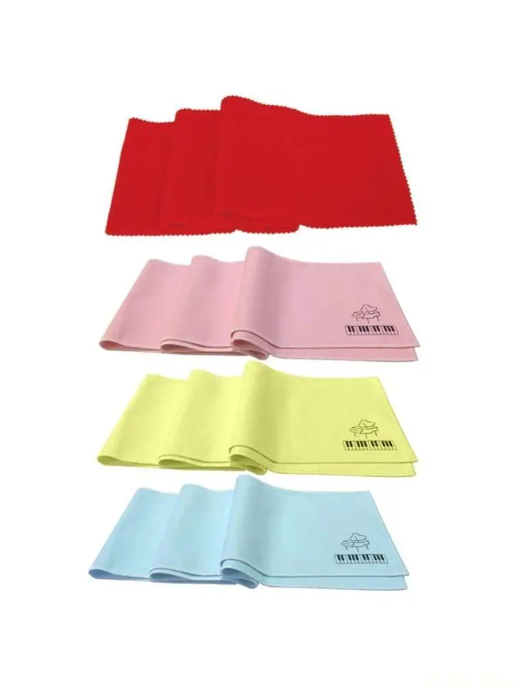 M5TC Piano for Key Cover Cloth, Piano Keyboard Flannel Piano for Key Dust-proof Cloth for Piano Cleaning Care No Fading, 3 Co