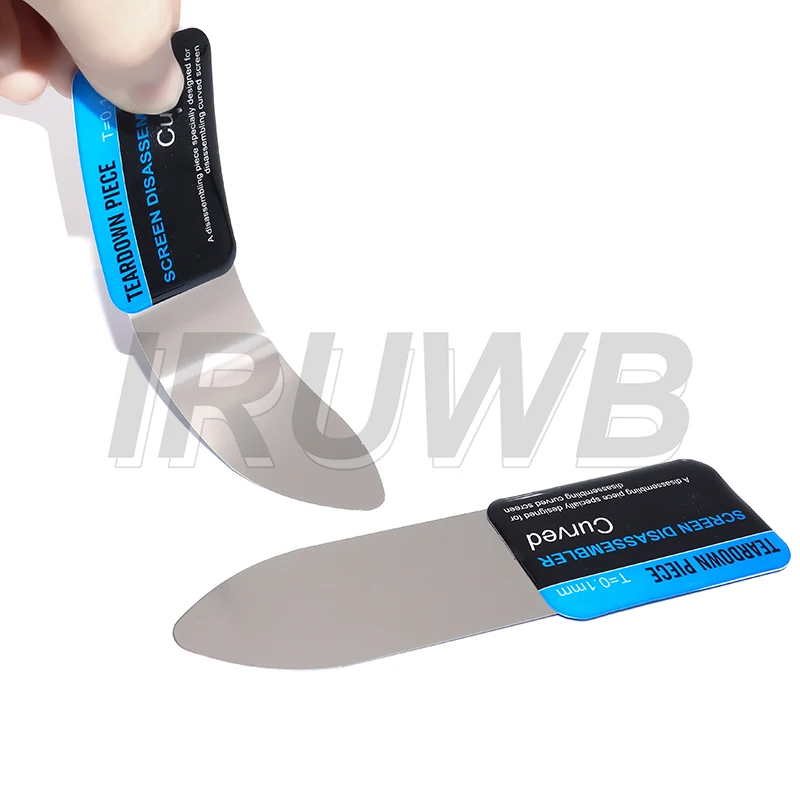 1pcs Ultra Thin Flexible Mobile Phone Disassemble Steel Metal Mobile Phone Curved LCD Screen Spudger Opening Pry Card Tools