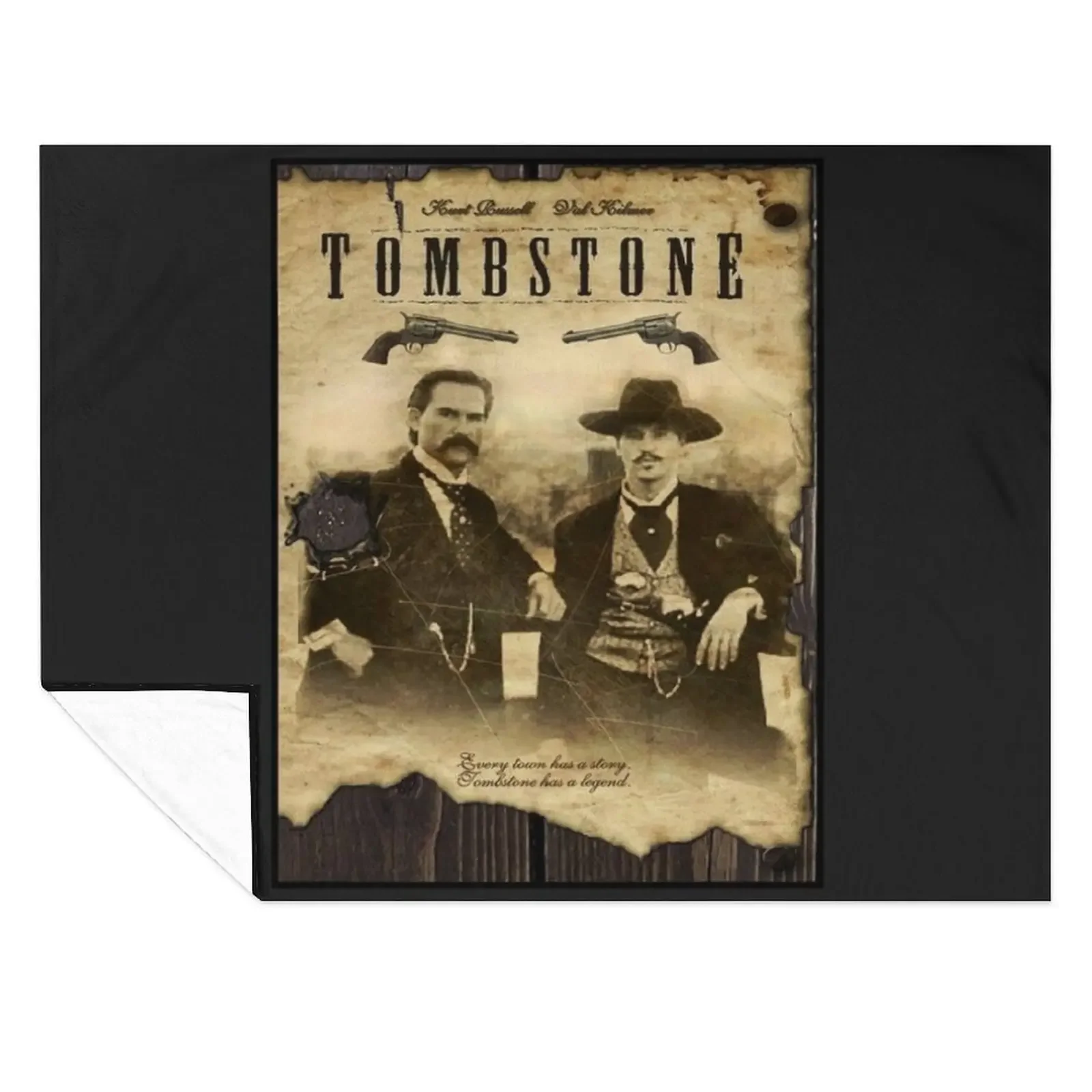 

Tombstone Movie Poster Throw Blanket Shaggy Soft Plaid Extra Large Throw Softest Blankets