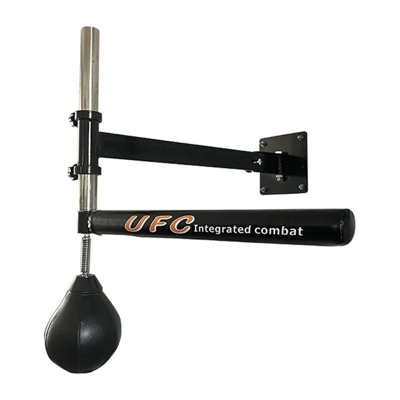 【Hot】Bag with Reaction Bar, 1 Boxing Spinning Bar with 1 Reflex Bag, Electronic Wall Mounted Boxing Speed Trainer 2 Mode Setting
