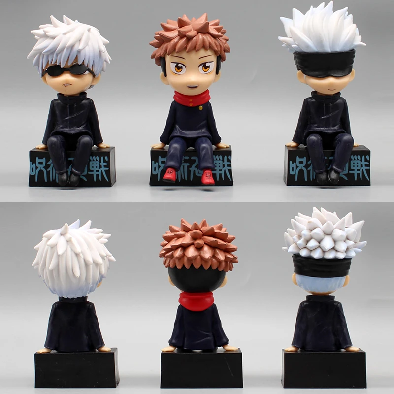 

Anime Jujutsu Kaisen Mini Action Figure Cute Doll Itadori Yuji Gojo Satori Figure Q Version 10.5cm PVC Collector Model Toys Gift