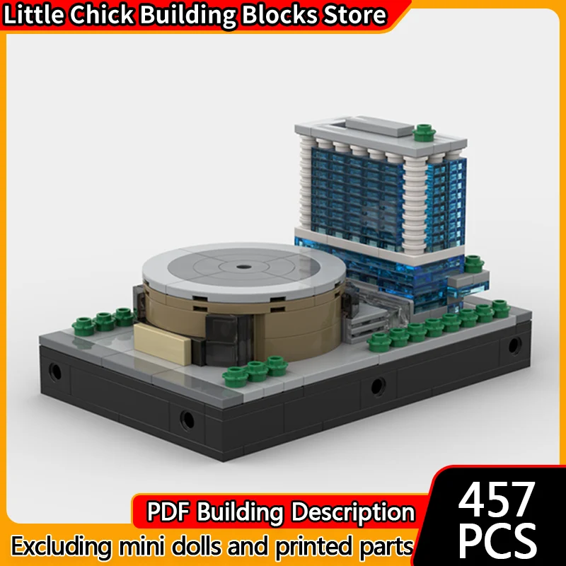 

City Street View Model MOC Building Bricks Madison Square Garden Modular Technology Children Holiday Gifts Assemble Toys Suit