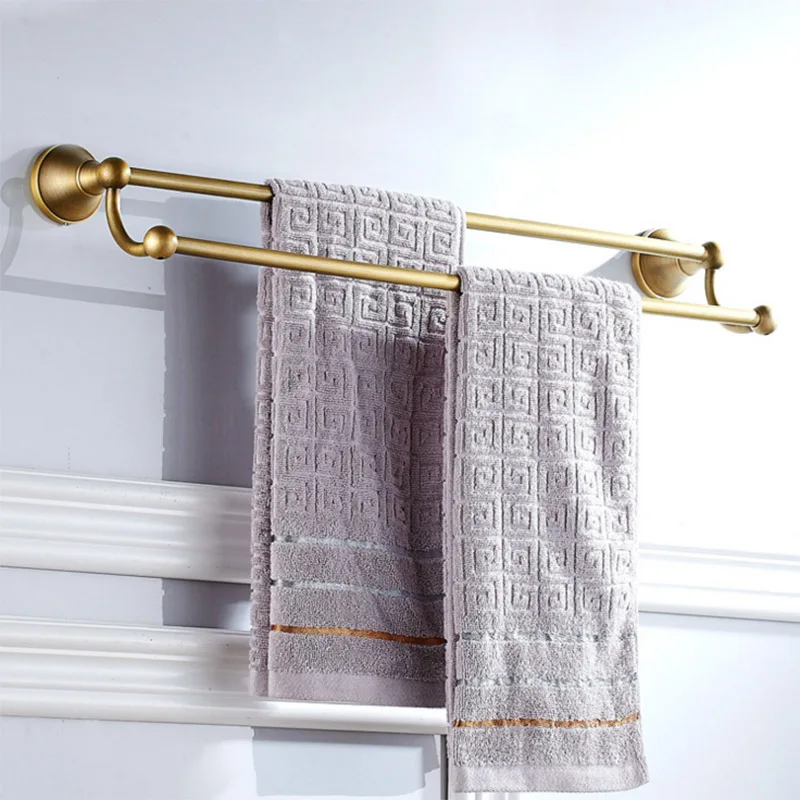 Antique Brass Bathroom Accessories Hardware Set Towel Bar Rail Rack Toilet Paper Holder Toilet Brush Shower Soap Dish Holder