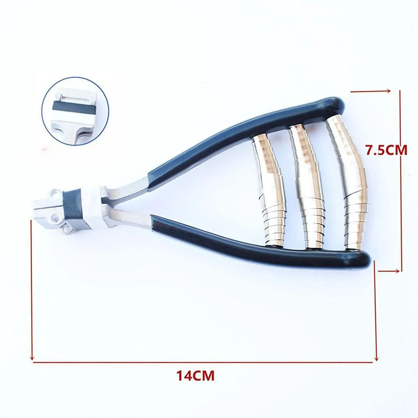 Starting Clamp Stainless Steel Tennis Stringing Clamp Wide Clip Pro Tool with Rubber Grip for Racket Maintenance