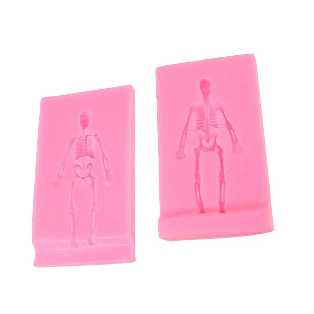 2 uds molde de silicona para Halloween, molde para pastel, herramienta para hornear DIY, molde único para hacer pasteles de Chocolate, molde de silicona