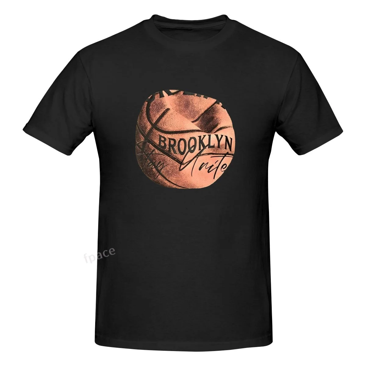 

BROOKLYN BASKETBALL Casual Cotton Summer Men Clothing Tops Men's Basic Short Sleeve T-Shirt