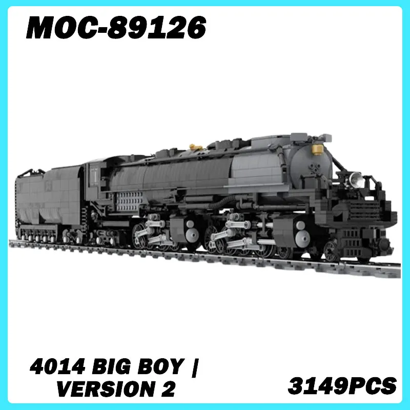 MOC-89126 Train Series Brick 4014 Big Boy | Version 2 MOC Building Blocks, DIY Model, Assemble Bricks, Toys Gifts 3149PCS