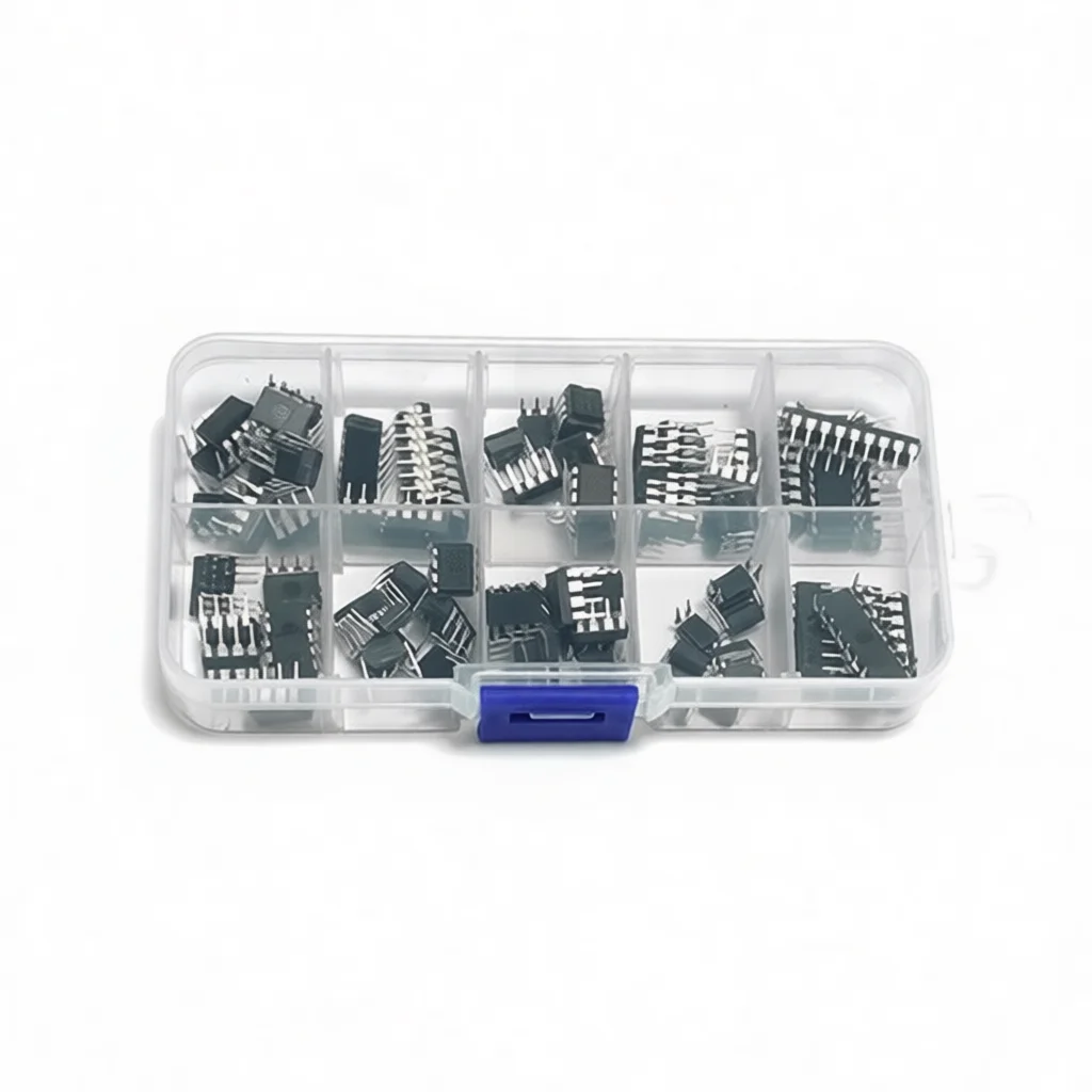 مجموعة 85 مكون إلكتروني IC DIP - مراجعة Electronics Repair Lab وسعره