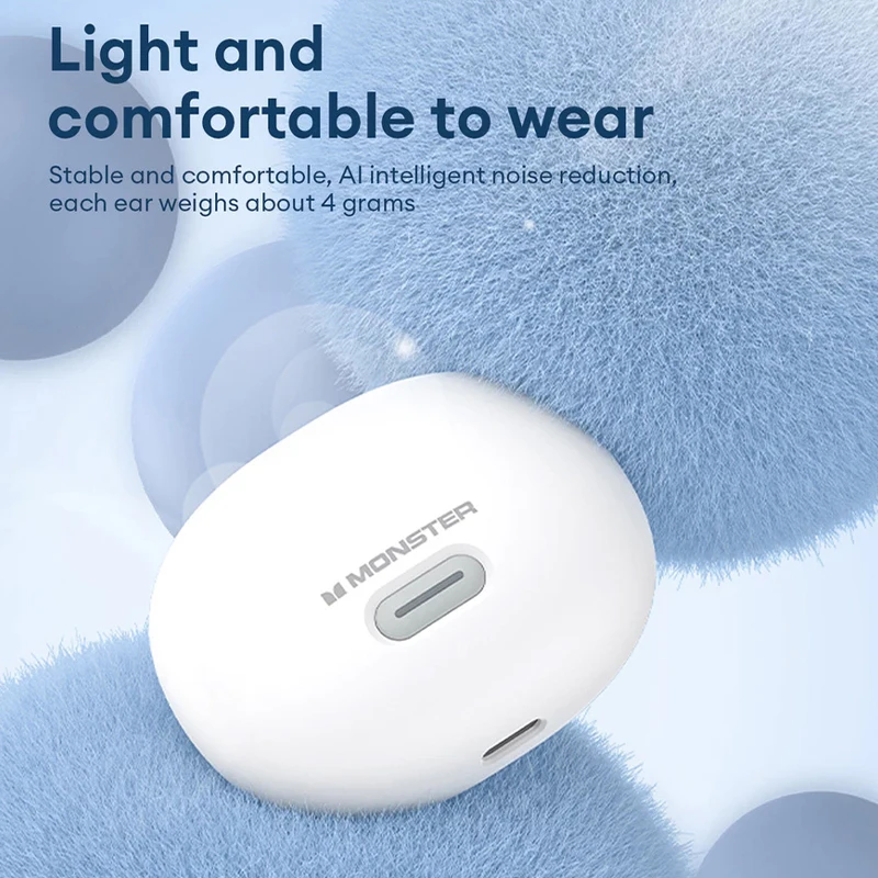 Monster N-LITE 206 TWS AI سماعات بلوتوث ترجمة IP5X مقاوم للماء سماعات أذن رياضية HIFI صوت ستيريو سماعات أذن منخفضة الكمون #3