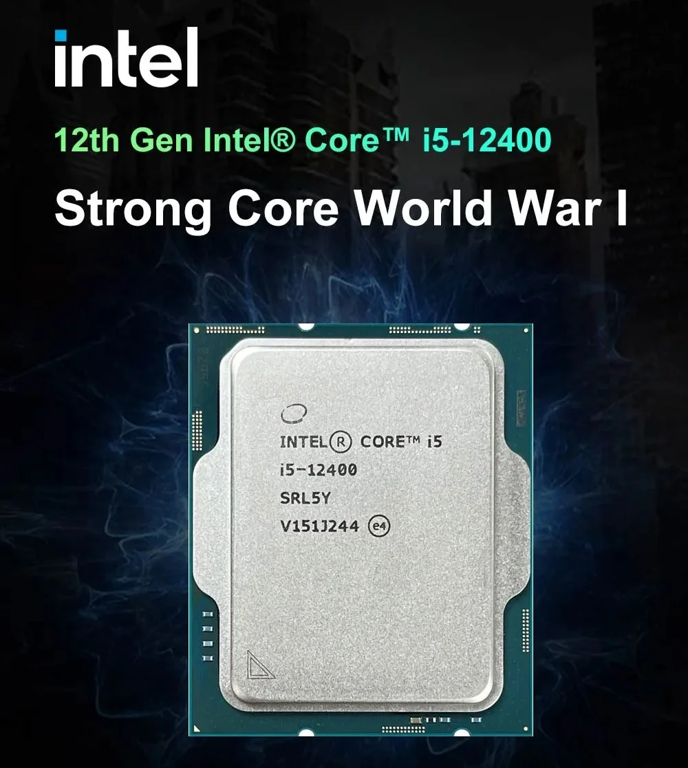 Imagem -04 - Acessórios para Processadores de Jogos Novo Core I512400 i5 12400 25 Ghz Núcleos Cpu de 12 Threads 10nm l3 = 18m 65w Lga 1700