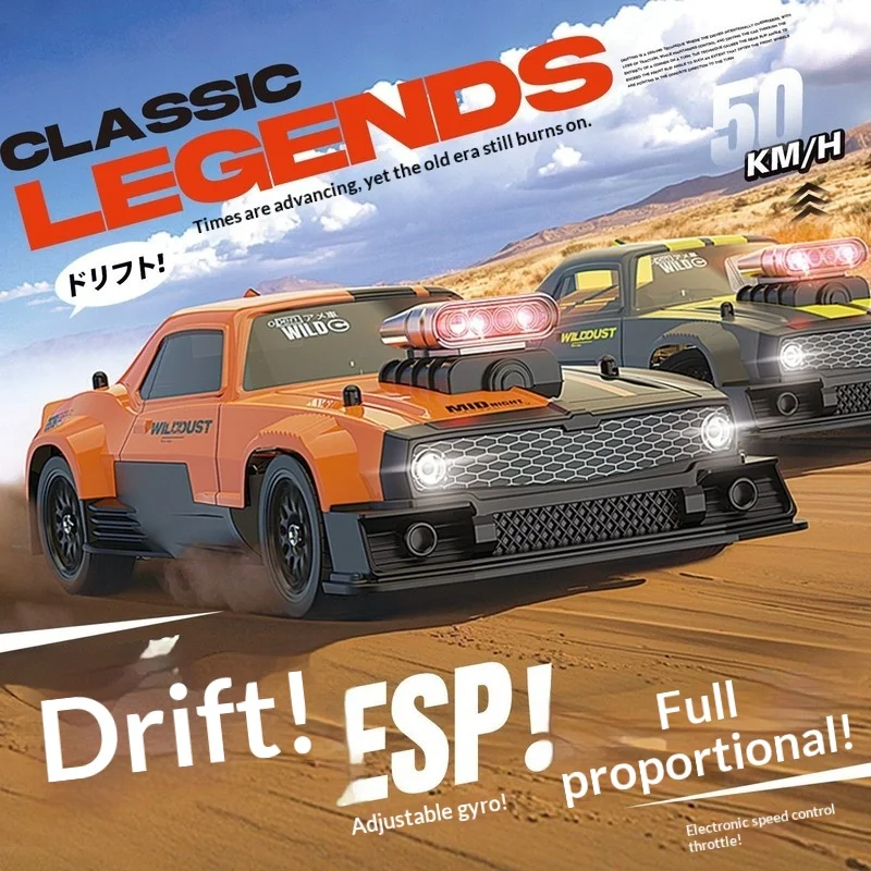 WHOOSH Full Throttle Proportional RC Car 4WD 50KM/H High Speed Drift Racing Vehicle Competition Hobby Toy Gift For Boys