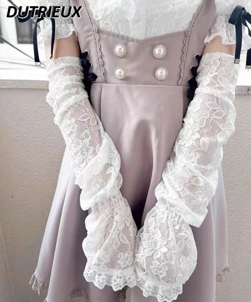 Chemisier élégant en dentelle Rolita pour femme, chemise à manches bulles, nœud document solide, mode décontractée, printemps, automne