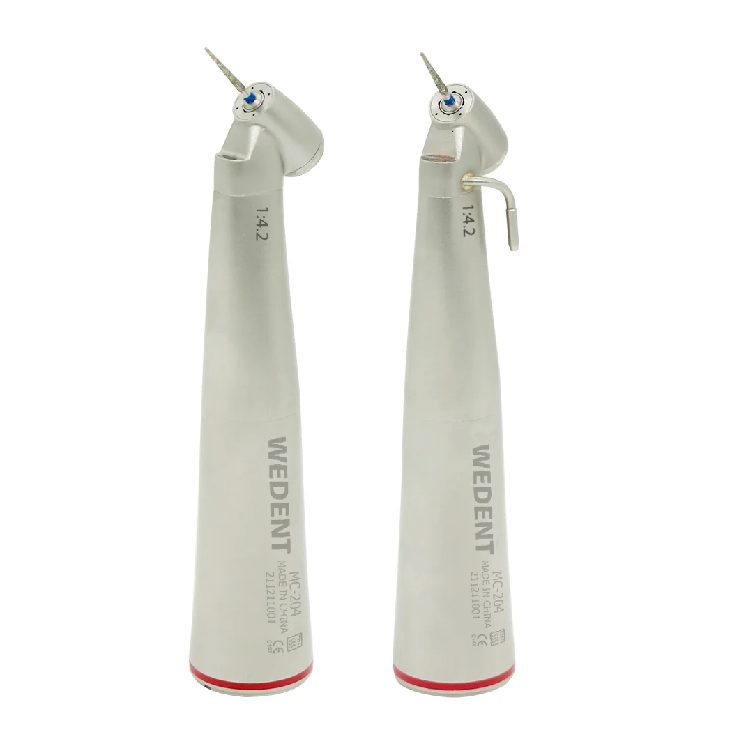 1:4.2 Increasing Contra Angle Surgical Equipment Fiber Optic External and Internal Water Spray Handpiece