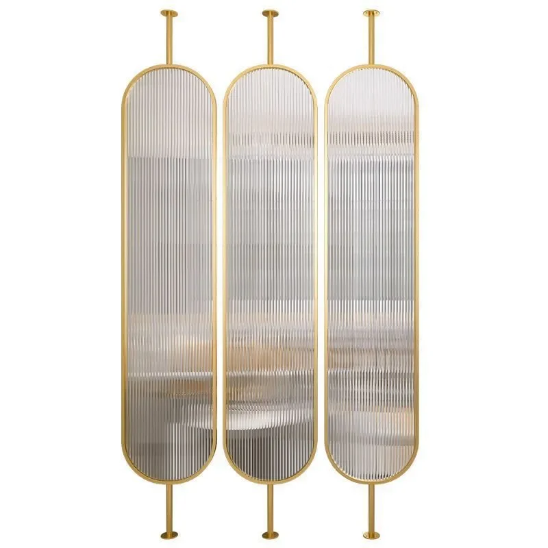 Custom Stainless Steel Wire Mesh Crystal Glass Partition Screen for Hotel Lobby Living Room Divider