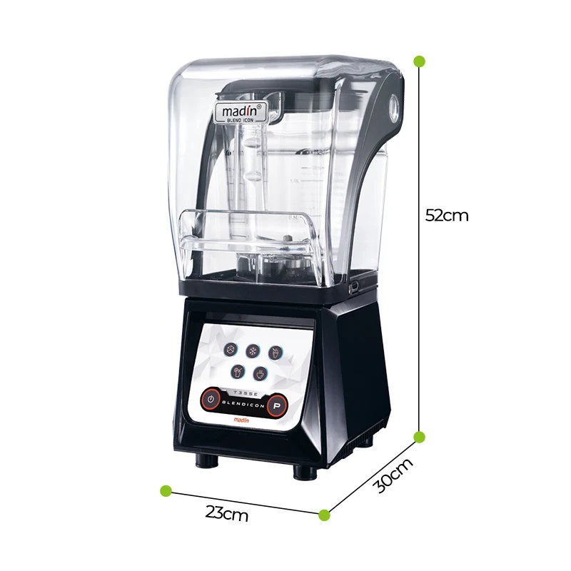 High speed wall breaking machine  Cup Blender Machine Sound Proof Cover Heavy Duty Commercial Silent Fruit Blender ice mixer