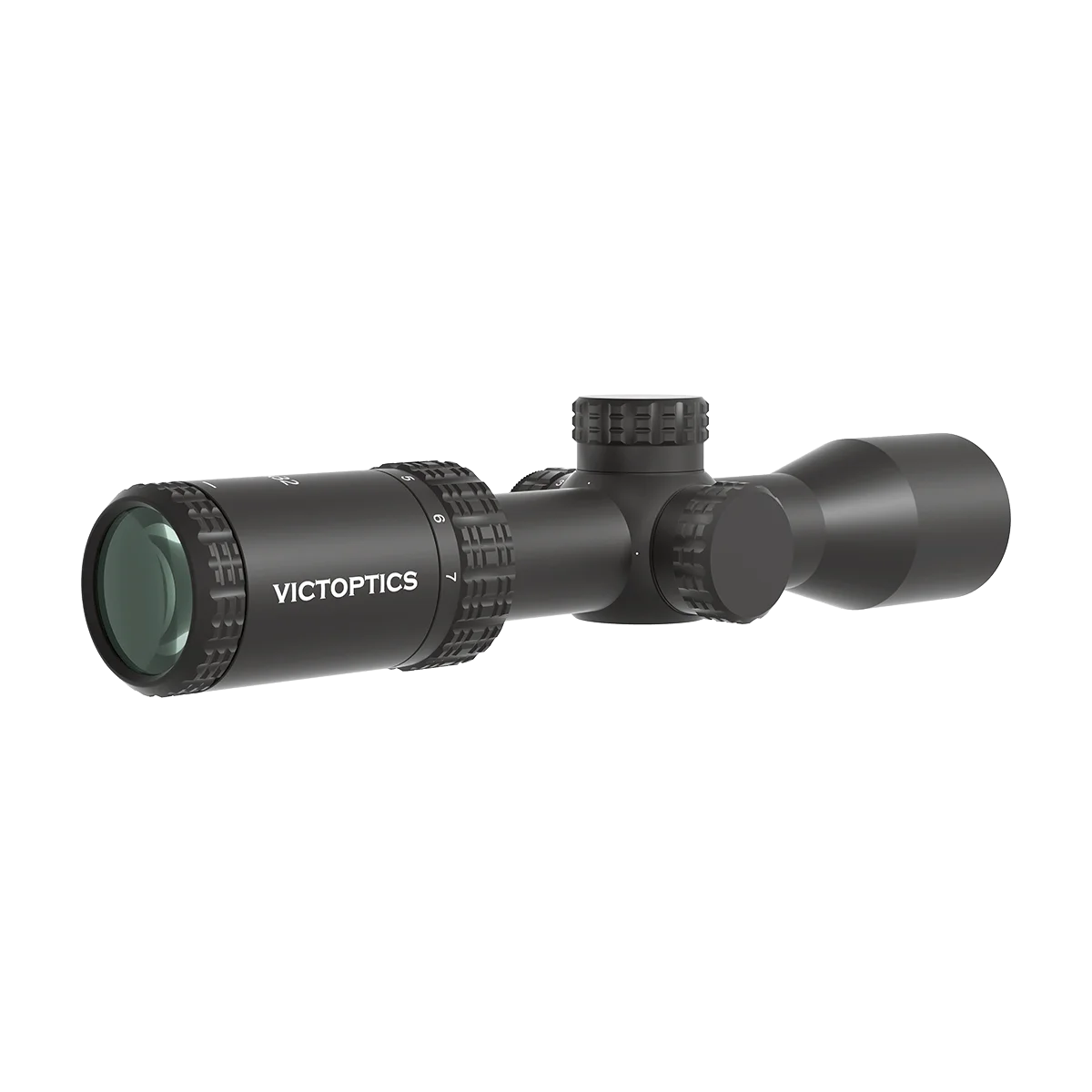 VictOptics SOI 2-7x32 SFP 1 inch Tube Riflescope With 5-Gear Green and Red Illuminated Reticle Light Weight For CQB Hunting