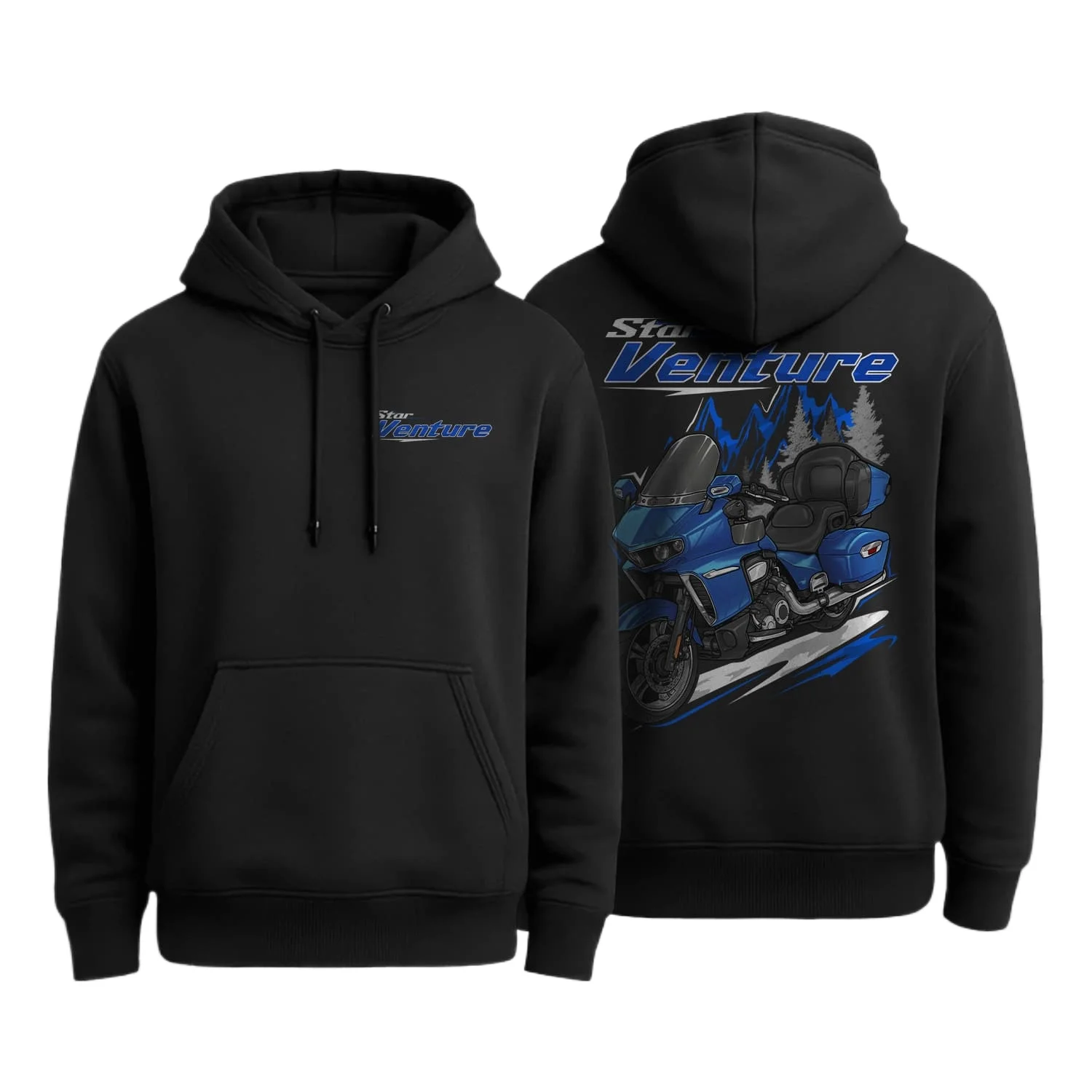 

2018-2021 Models Japanese Star Venture XV19FJ Motorcycle Pullover Hoodie 100% Cotton Comfortable Casual Mens Clothes Streetwear