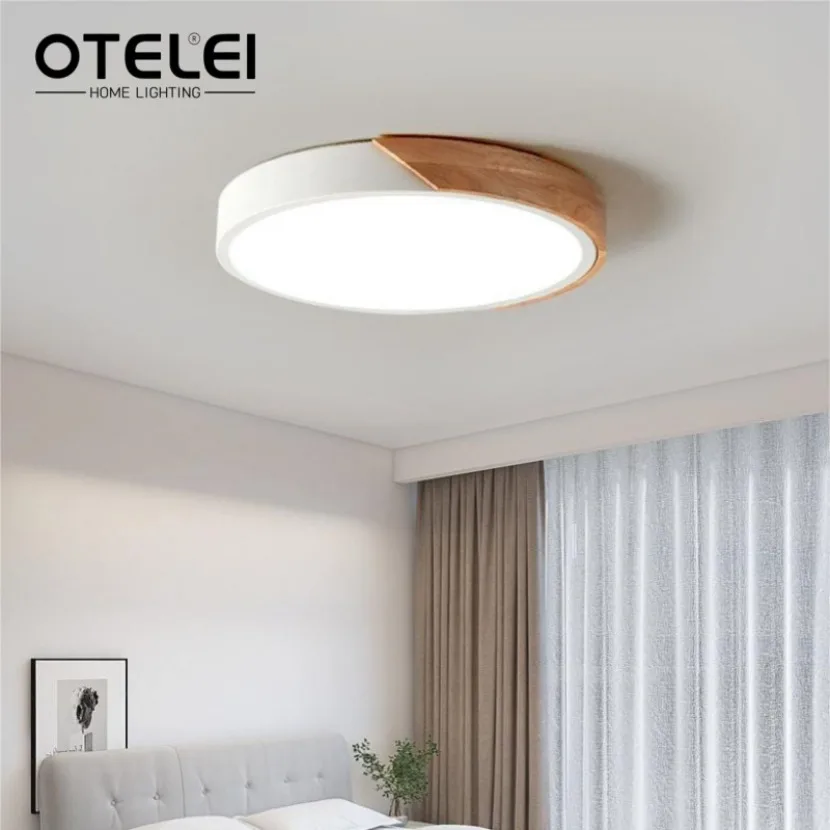 Luz de techo LED Circular, iluminación decorativa minimalista, diseño de Macaron, para el hogar, sala de estar, dormitorio y estudio