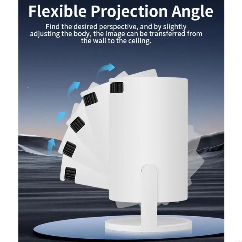 Mini proiettore portatile tipo C Alimentatore Wireless Streaming Auto 193A