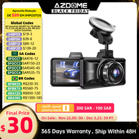 AZDOME M01 PRO 1080P Dash Cam ADAS Night Vision Metal Body 24h Parking Monitoring Front and Rear View Camera Dashcam For Car