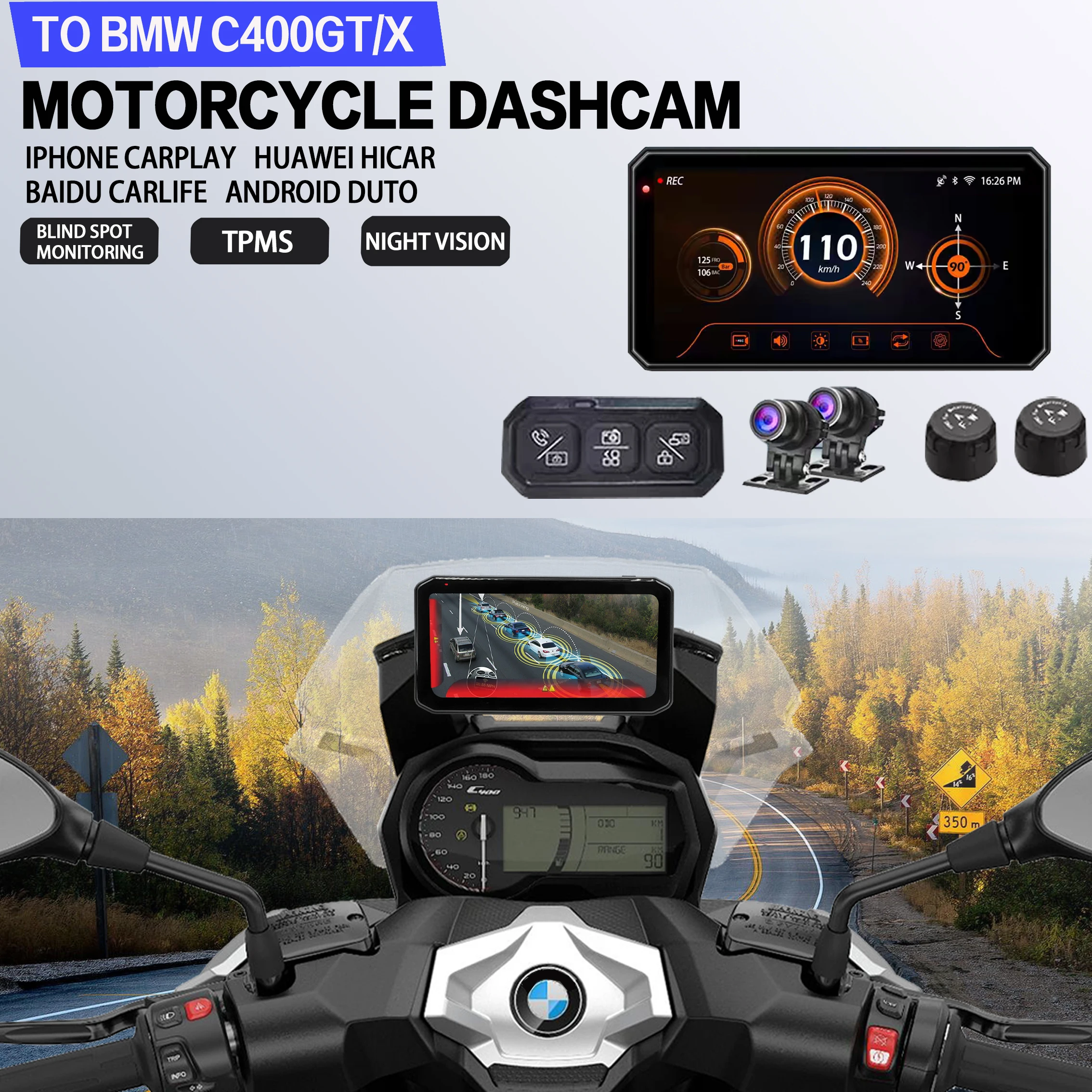 for-bmw-c400gt-c400x-2k-motorcycle-dvr-navigation-tpms-blind-spot-warning-ip67-waterproof-monitor-camera-carplay-gps-dash-cam
