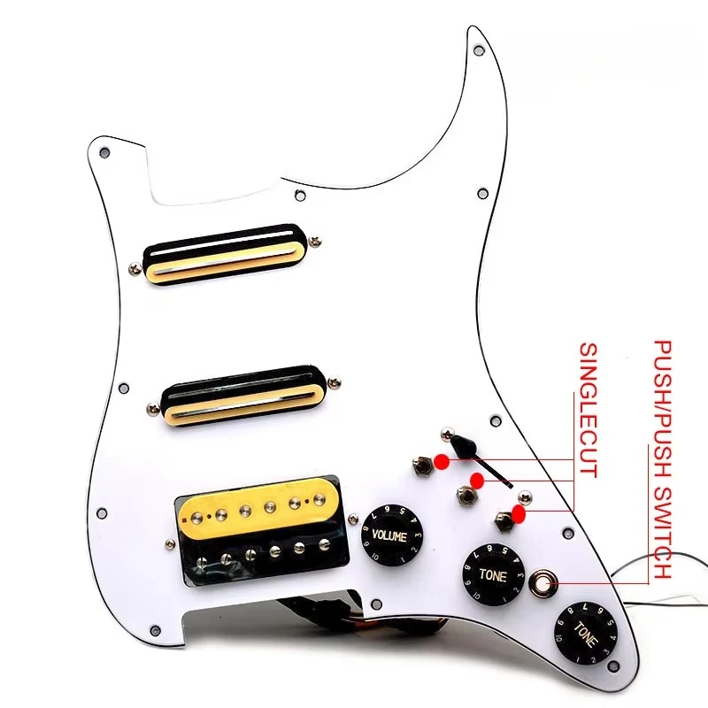Top Selling Electric Guitar With Singlecut Wiring GP-panel Loaded Prewired Pickguard SSH Scratchplate Assembly