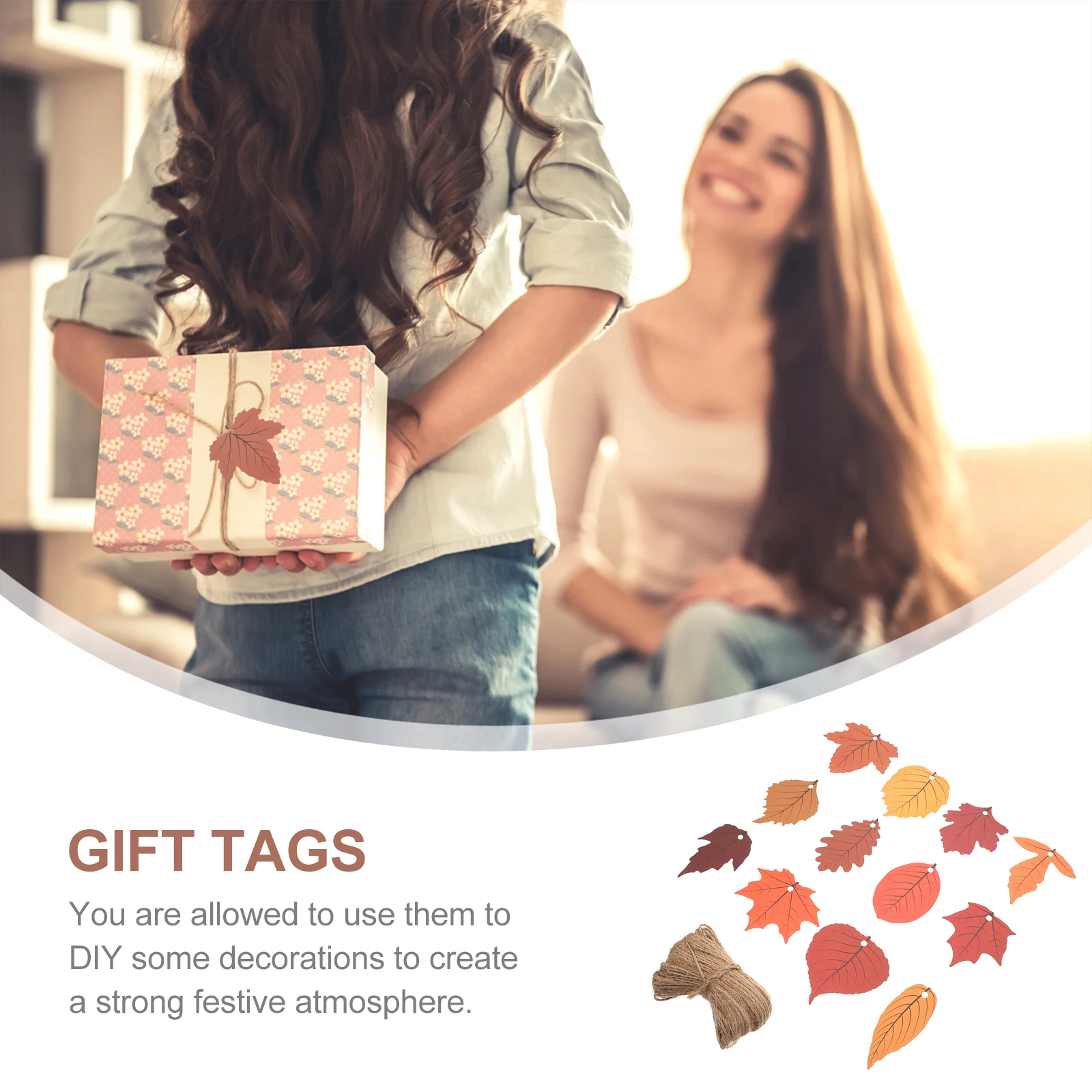 

120Pcs Artificial Maple Leaves Festival Decoration Creative Wall Hanging Ornaments Gift Tag Card Paper