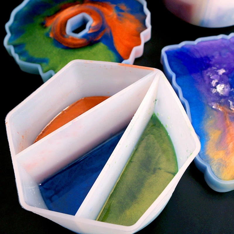 シリコンミキシングカラーカップ分布容器DIYエポキシ樹脂測定ツールトーニングカップクリスタルジュエリー製造用品