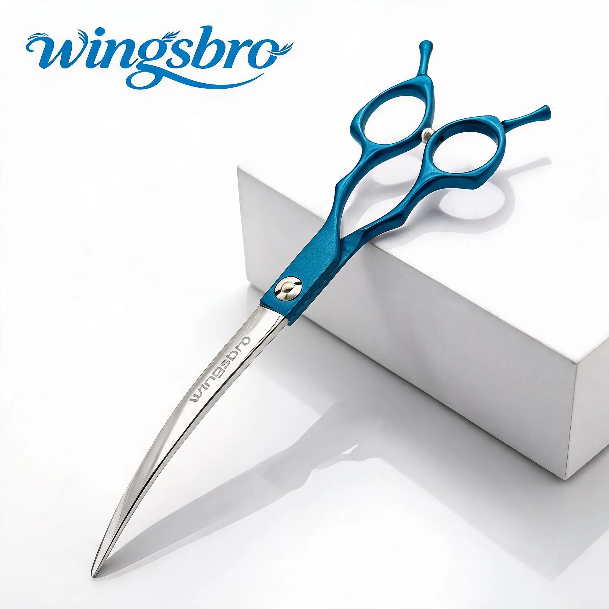 7Inch Professinal Dog Grooming Scissors Pet Curved Cut High-Grade Pet Cat Shears Special Designed Scissors For Pet