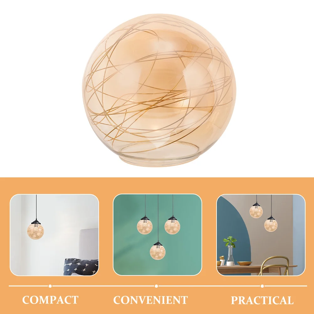 

Сменные стеклянные абажуры для подвесных светильников, диаметр 150 мм, 65-70 мм, алюминиевая рама с отверстием, простой дизайн, стильное украшение для дома