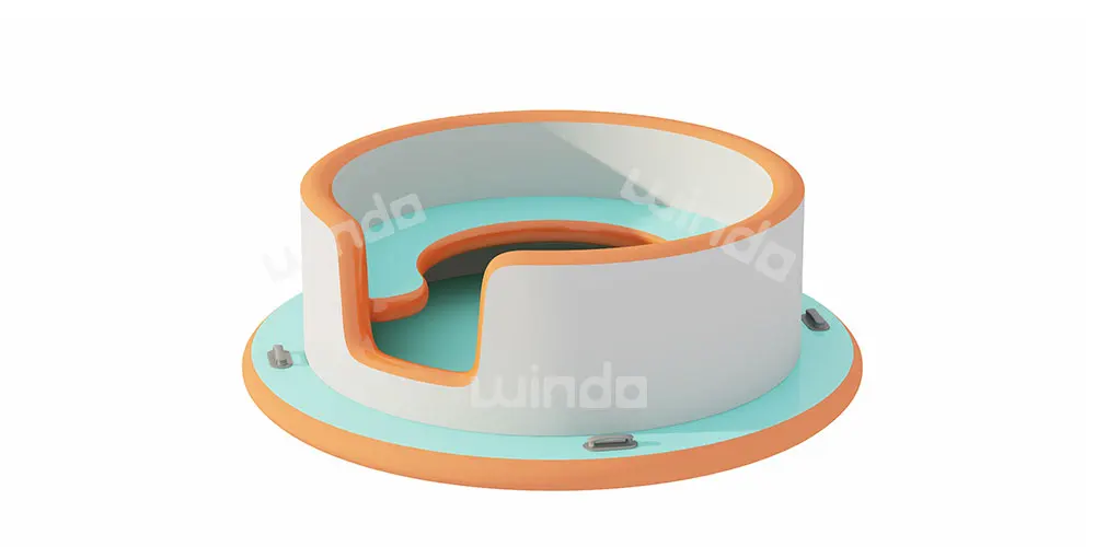 قارب دونات سحري قابل للنفخ يتسع لـ 6 أشخاص، شواية مائية، قارب دونات، حفلة عائمة على شكل جزيرة #6