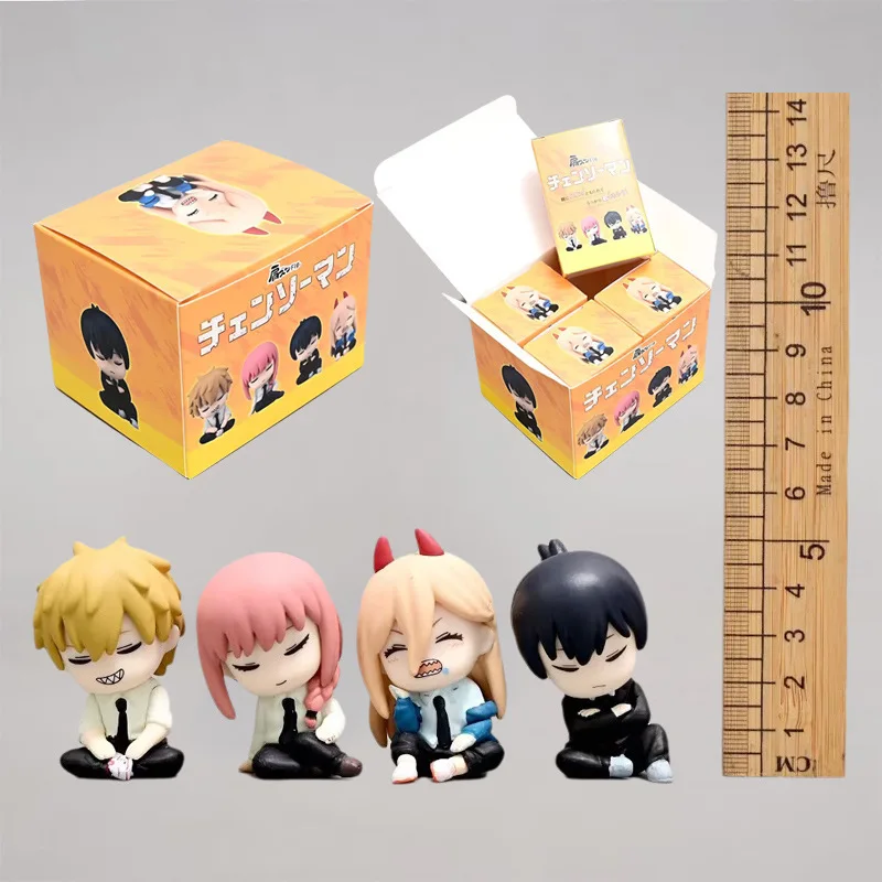 

Аниме Action Hero Q версия набор фигурок Коллекционная кукла в слепой коробке с моделью бензопилы мини-статуя подарок для фанатов