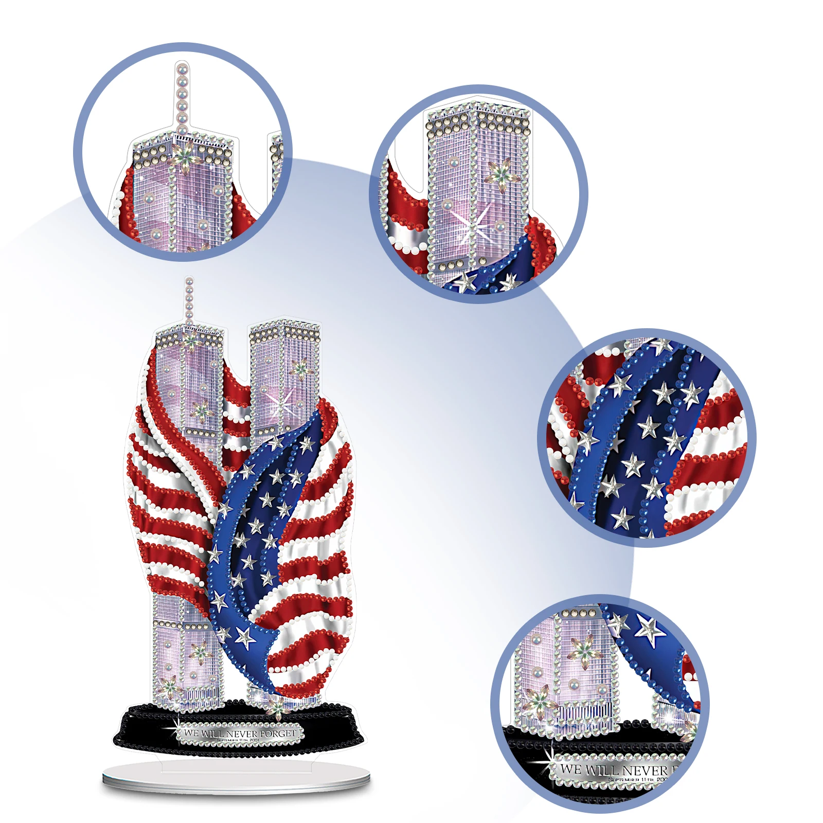 

PVC Special Shaped Animal Diamond Painting Tabletop Ornaments Kit Diamond Painting Desktop Decorations Bedroom Table Decoration