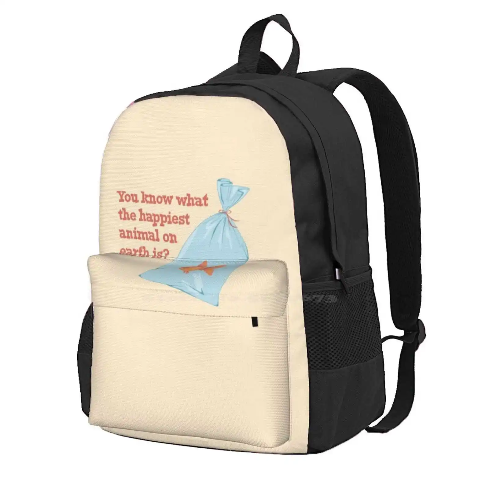 Be A Goldfish Hot Sale Schoolbag Backpack Fashion Bags Jason Sudeikis Roy Kent Be A Goldfish Happiest Animal On Earth