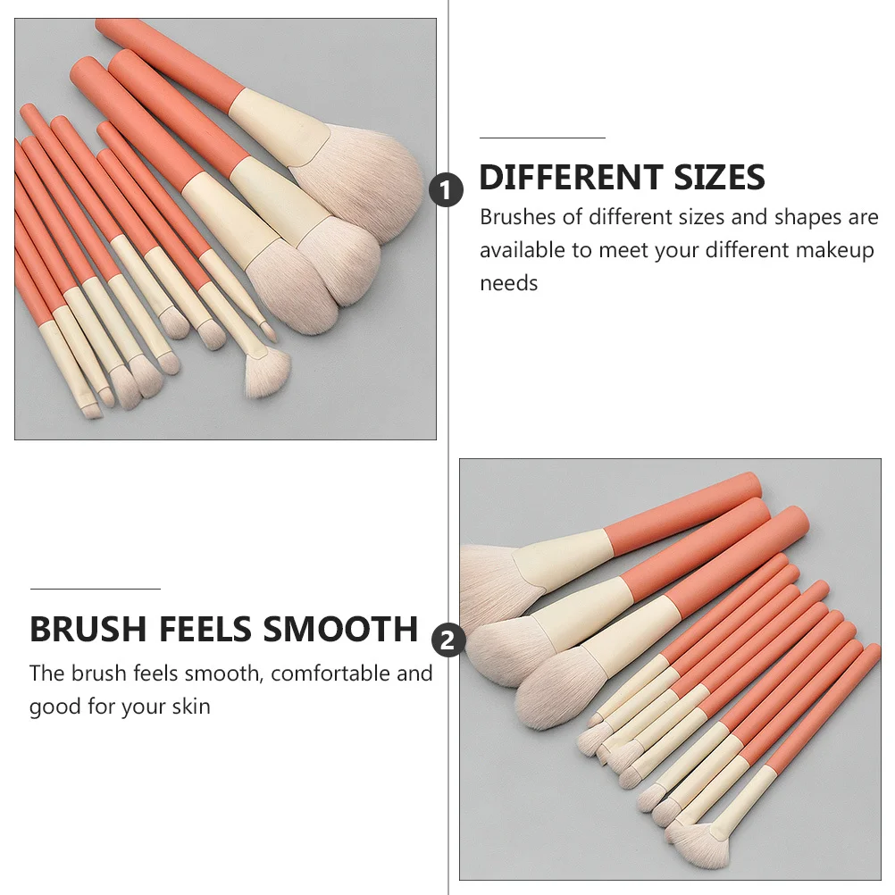 Conjunto de pincéis de maquiagem com cabo de madeira, 12 peças, para pó, blush, destaque, sombra, kit, ferramentas profissionais, viagem