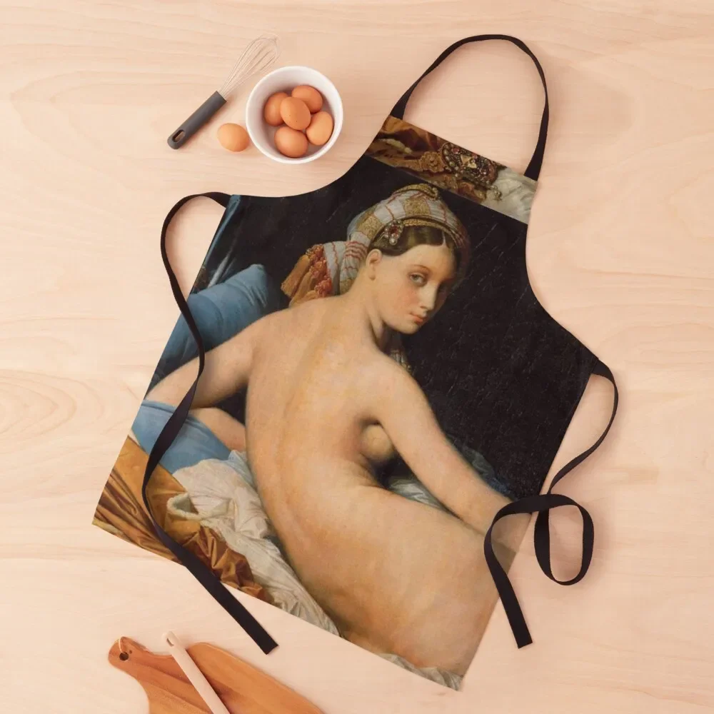 

Jean Auguste Dominique Ingres: The Grand Odalisque Apron Waterproof christmas kitchen Children'S Apron