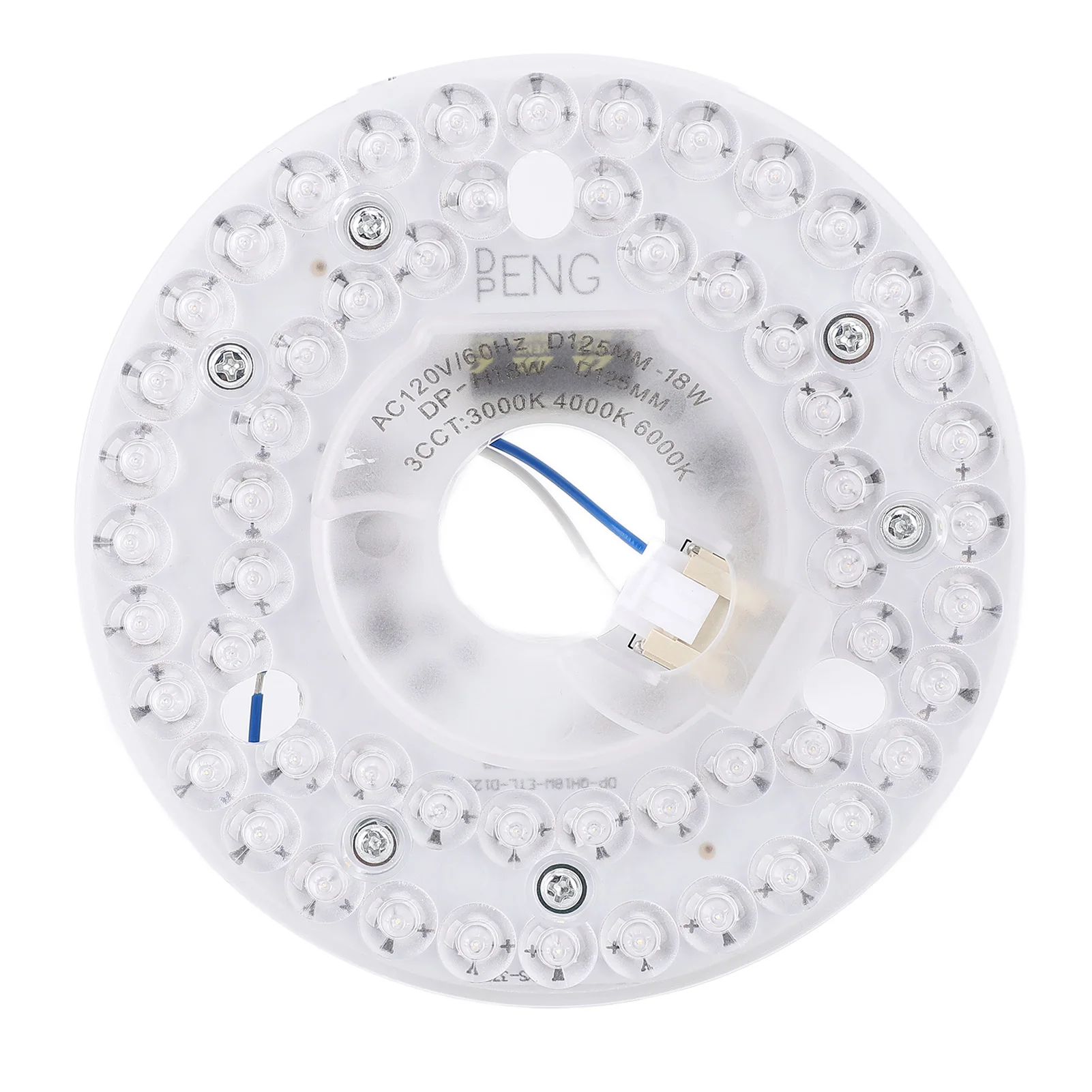 4.92inch 18W Magnetic LED Wick Replacement Part Ceiling Fan Light Retrofit Kit 3 Color Dimmable Round Magnetic Attachment Design - view 4