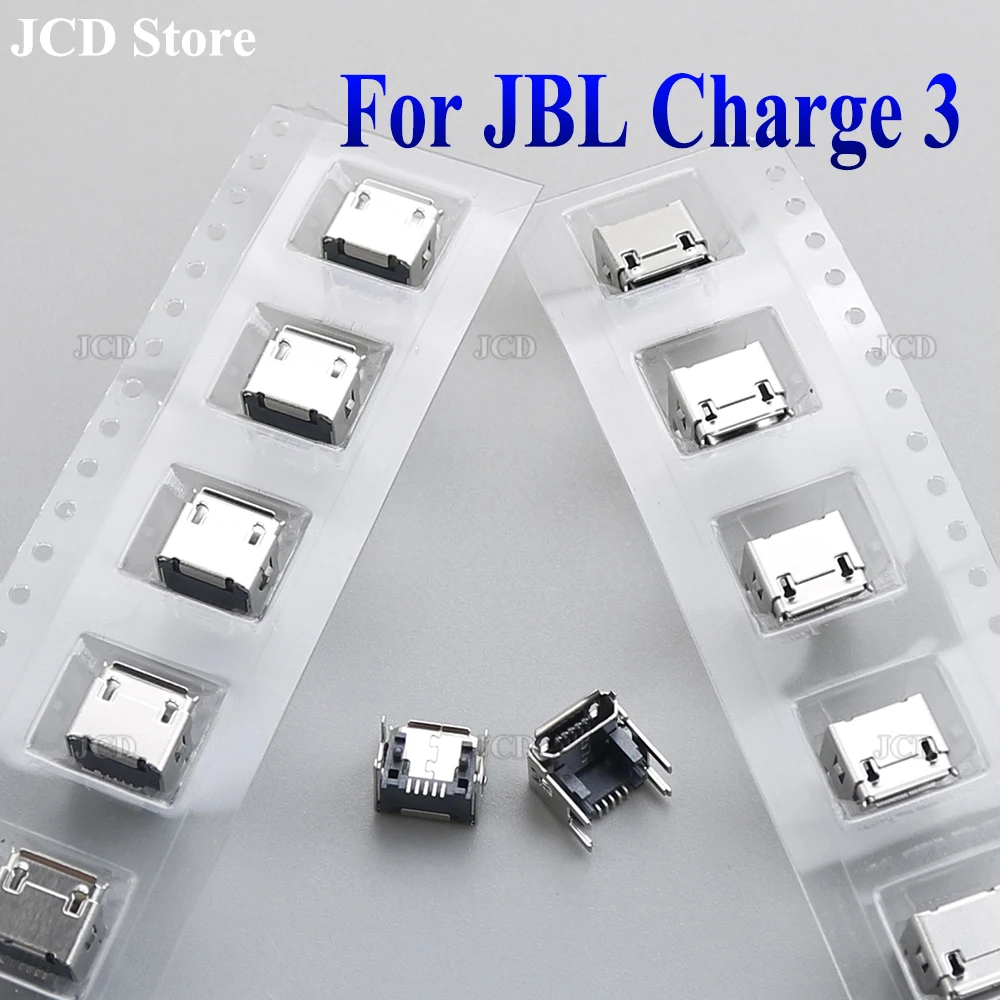 2-100pcs Micro USB 5pin Connector DIP4 Charge Charging plug Dock Socket Port New quality Repair Parts For JBL Charge 3