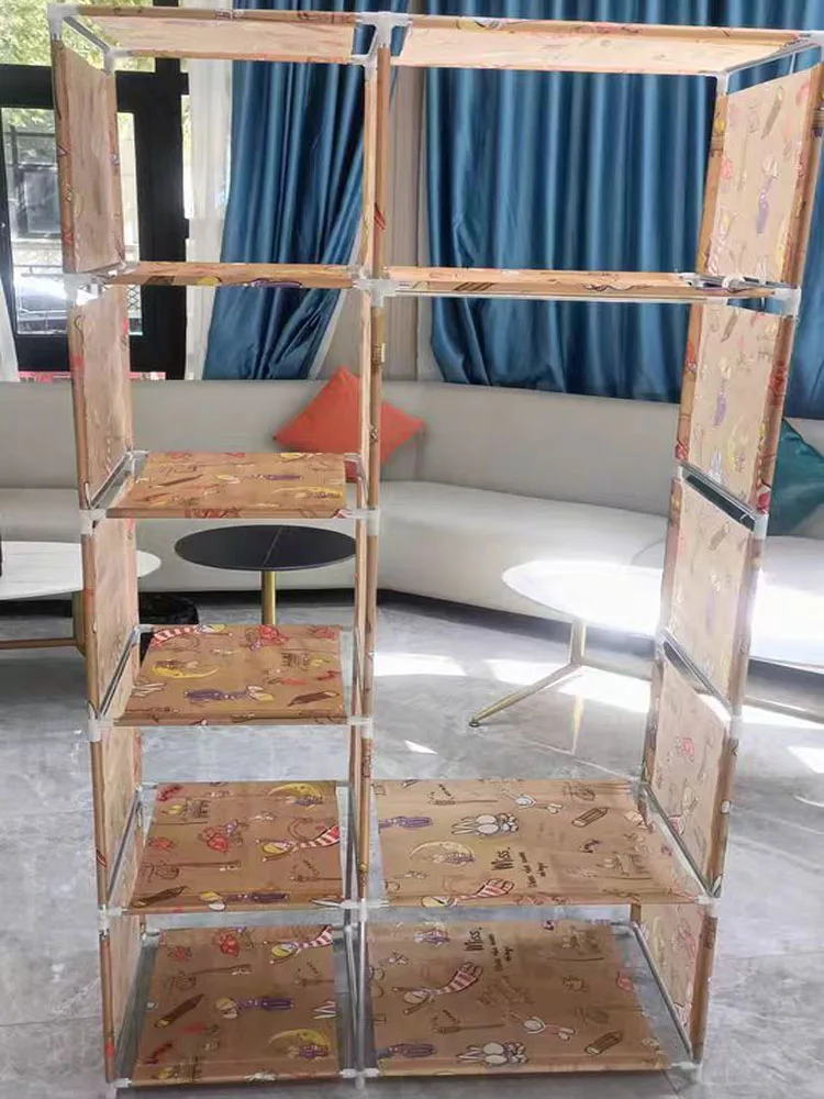 Indoor Simple Cloth Wardrobe Multi-layer Storage Coat Rack Large-capacity Clothes Bedroom CabinetarMario Home Furniture