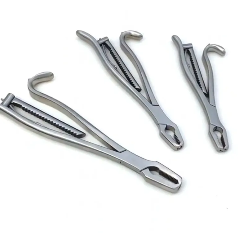 KERN Bone Holding Forceps veterinary orthopedic instruments serrated jaws spinlock