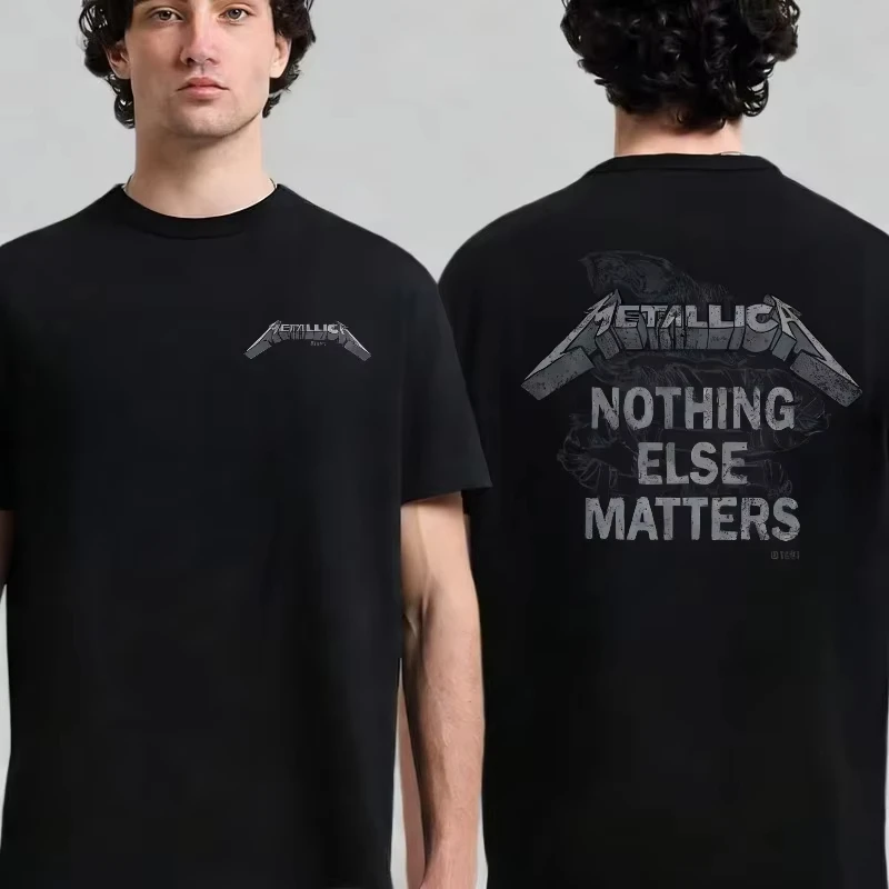 2026 New Metallica Band Snakeskin Print T-shirt - A Classic Rock Band T-shirt Unisex Traditional and Avant-garde Styles