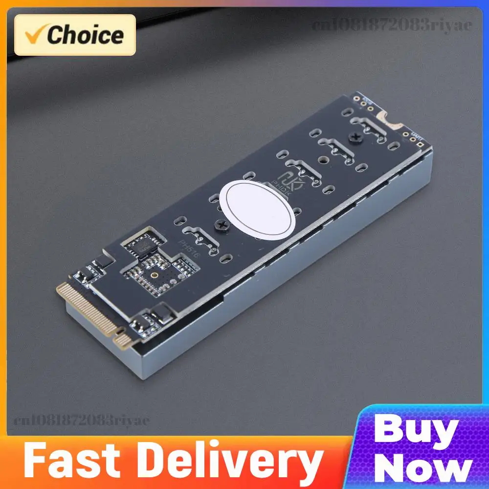 M.2 M KEY NVMe To 6 Ports SATA Convert Card with Smart Indicator M.2 To SATA 3.0 Riser Card ASM1166 Chip for Desktop PC