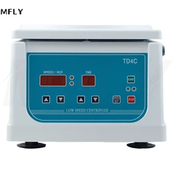 TD4C Laboratory Centrifuge Electric Low Speed PRP Centrifuge Digital Display Desktop Centrifugal Machine 0-4000RPM Adjustable