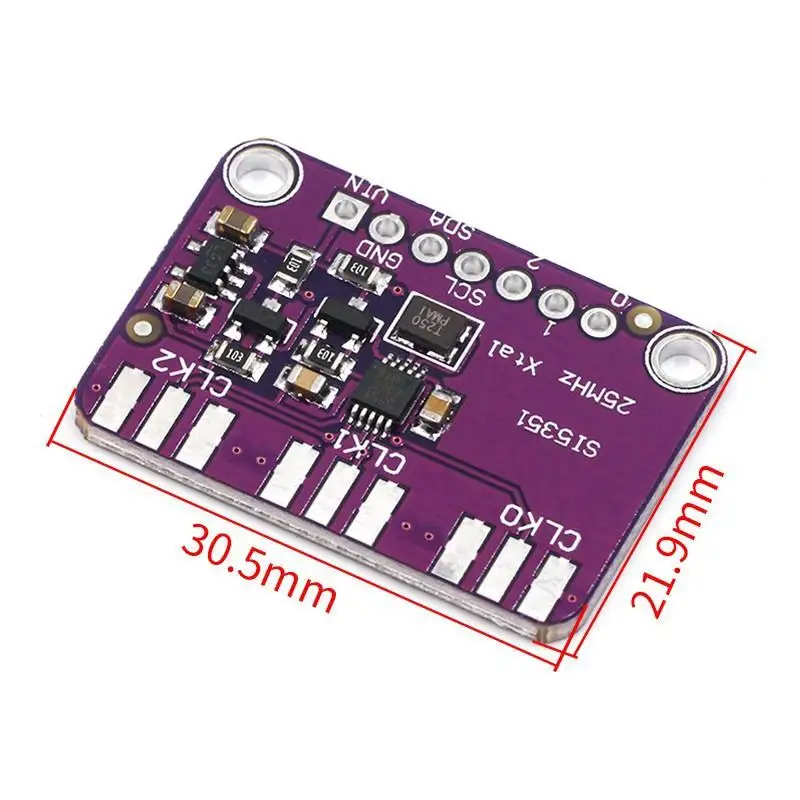 1 Set Signalgenerator Taktgenerator 8KHz-160MHz DC 3V-5V CJMCU-5351 Si5351A Si5351 I2C Taktgenerator Breakout Board Modul – Detail 7