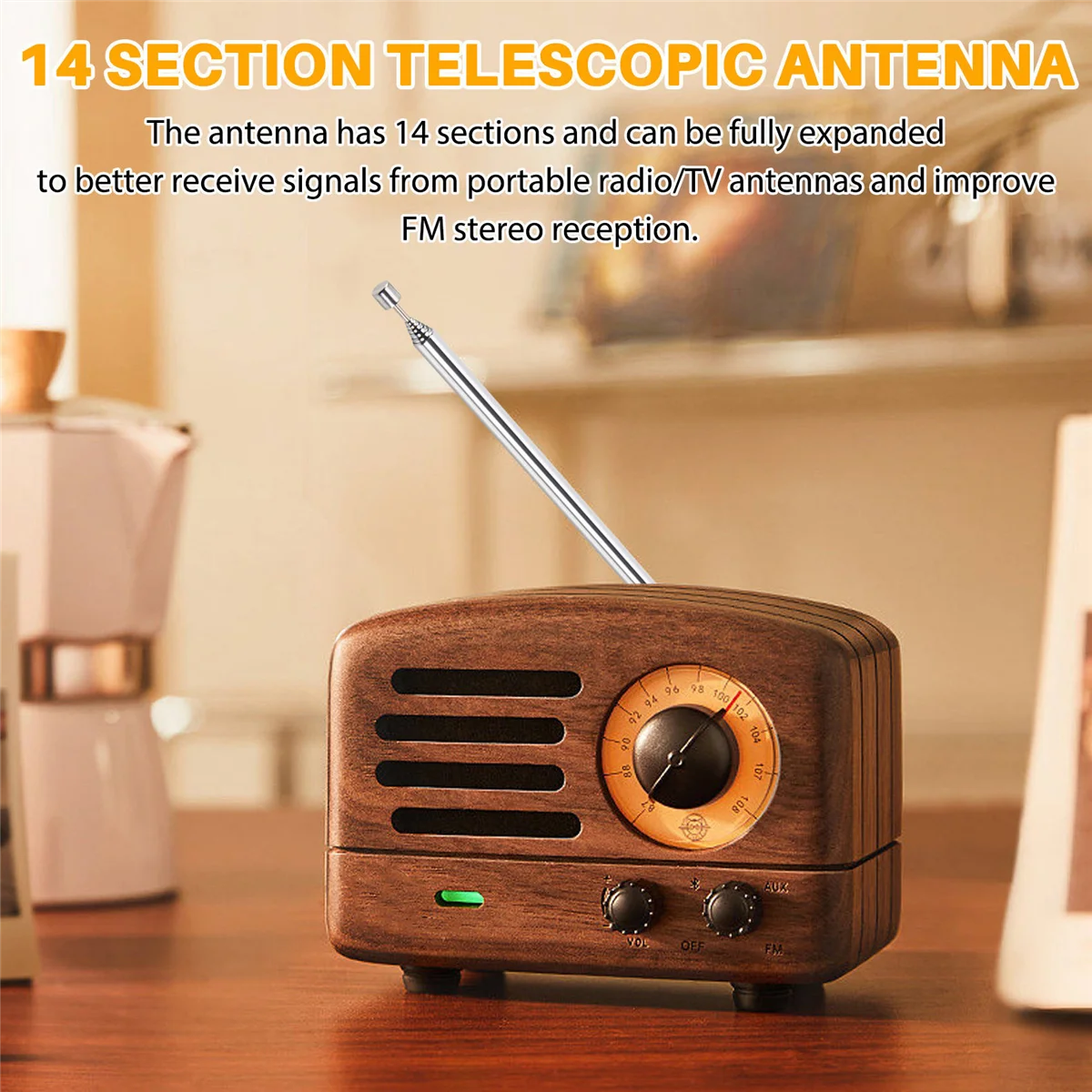 

CLCUV 5.6M Whip Pull Rod Antenna for HF Radio Positive V Antenna GP Antenna Telescopic Antenna DIY M10 Shortwave Antenna