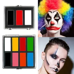 3/8 Colors Face Body Oil Paints Black White Red Party Body Art Painting Full Body Paint Clown Makeup Tool