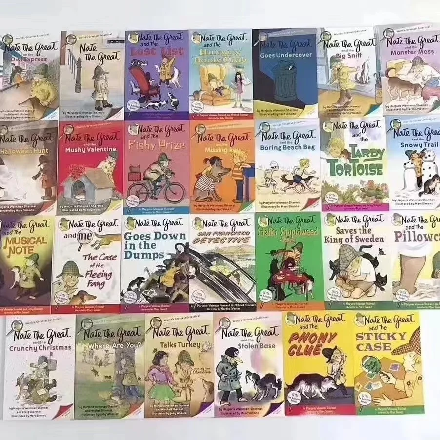 

Книга Nate The Great детектив для детей из комиксов, книга с картинками на английском языке, книга с надписью «Nate The Great»