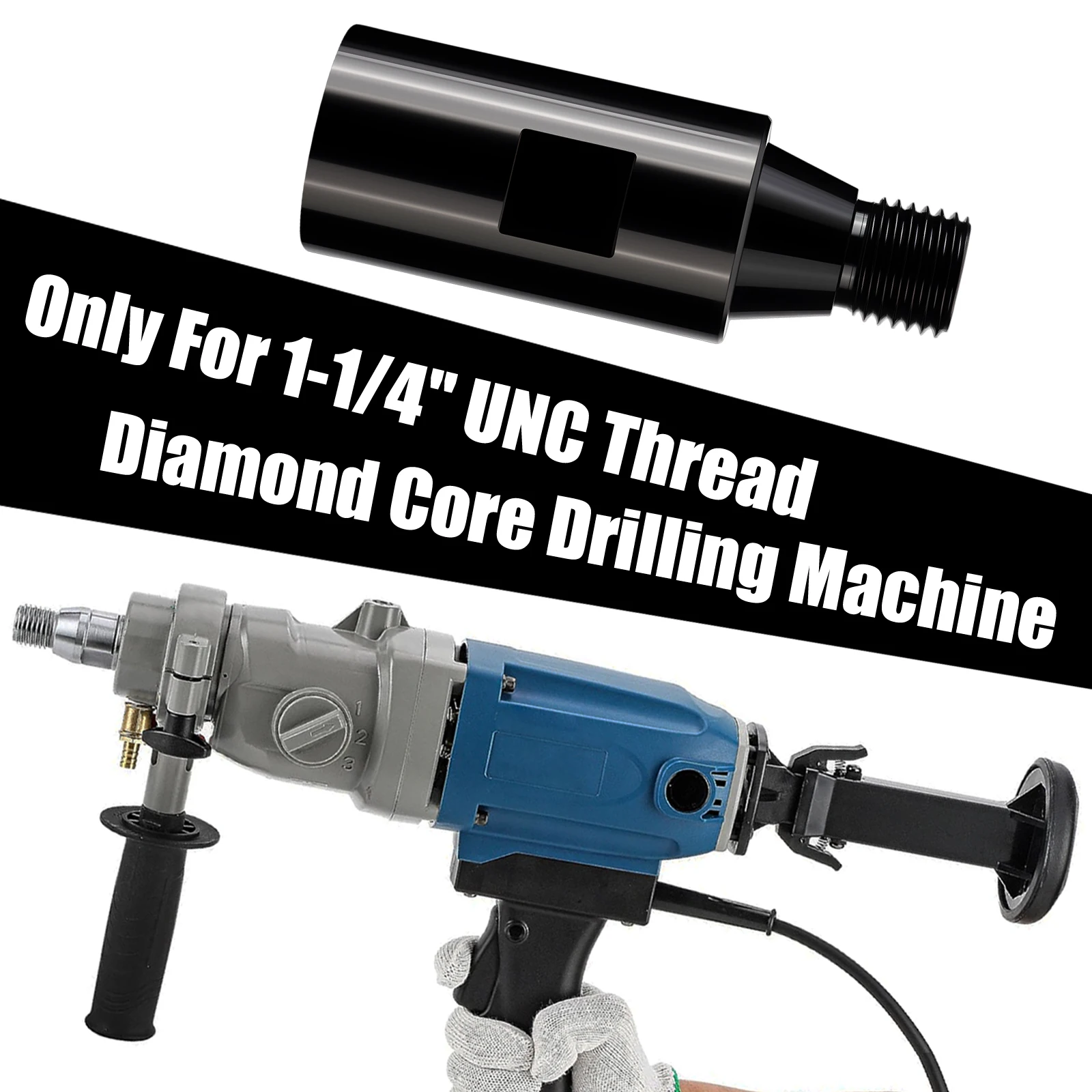 1 PC drill bit thread adapter 1-1/4-UNC internal thread to M22 external thread, 40Cr, construction tool